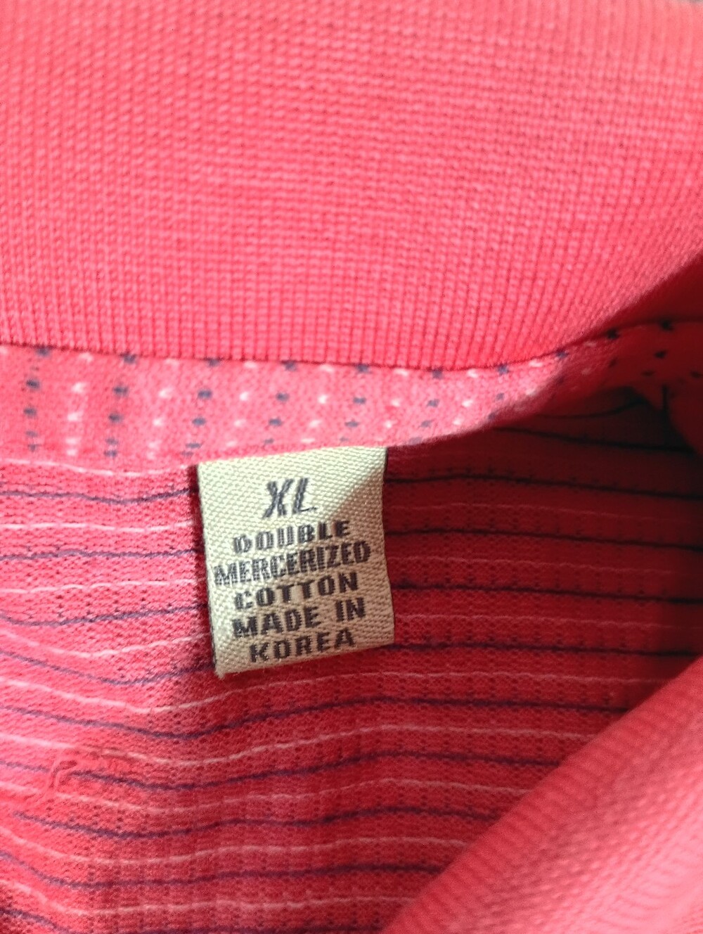 Peter Millar Golf Polo Shirt Mens XL Pink Double Mercerized Cotton Korea Luxury - Picture 5 of 12